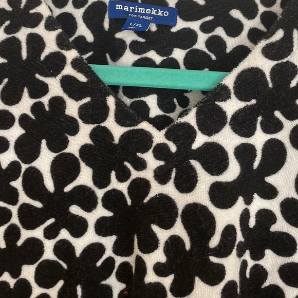 MARIMEKKO black and white kids terry  towel poncho - Picture 7 of 9